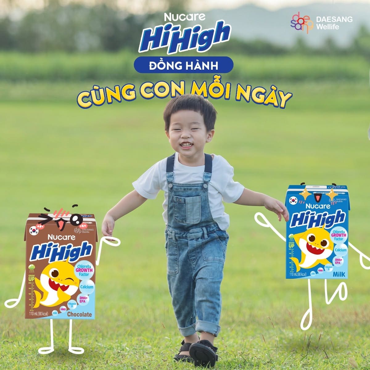Nucare Hi-High c&oacute; hai vị sữa v&agrave; chocolate